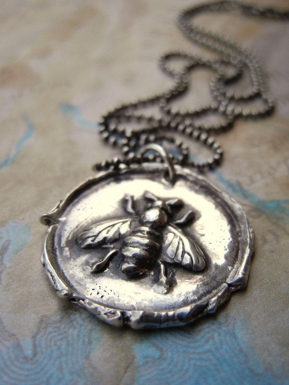 Honey Bee Wax Seal Necklace