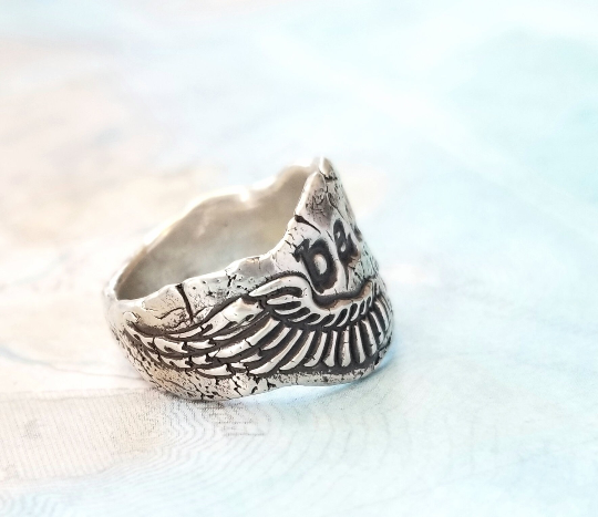 Badass Ring Sterling Silver Mantra Ring by HappyGoLicky Jewelry