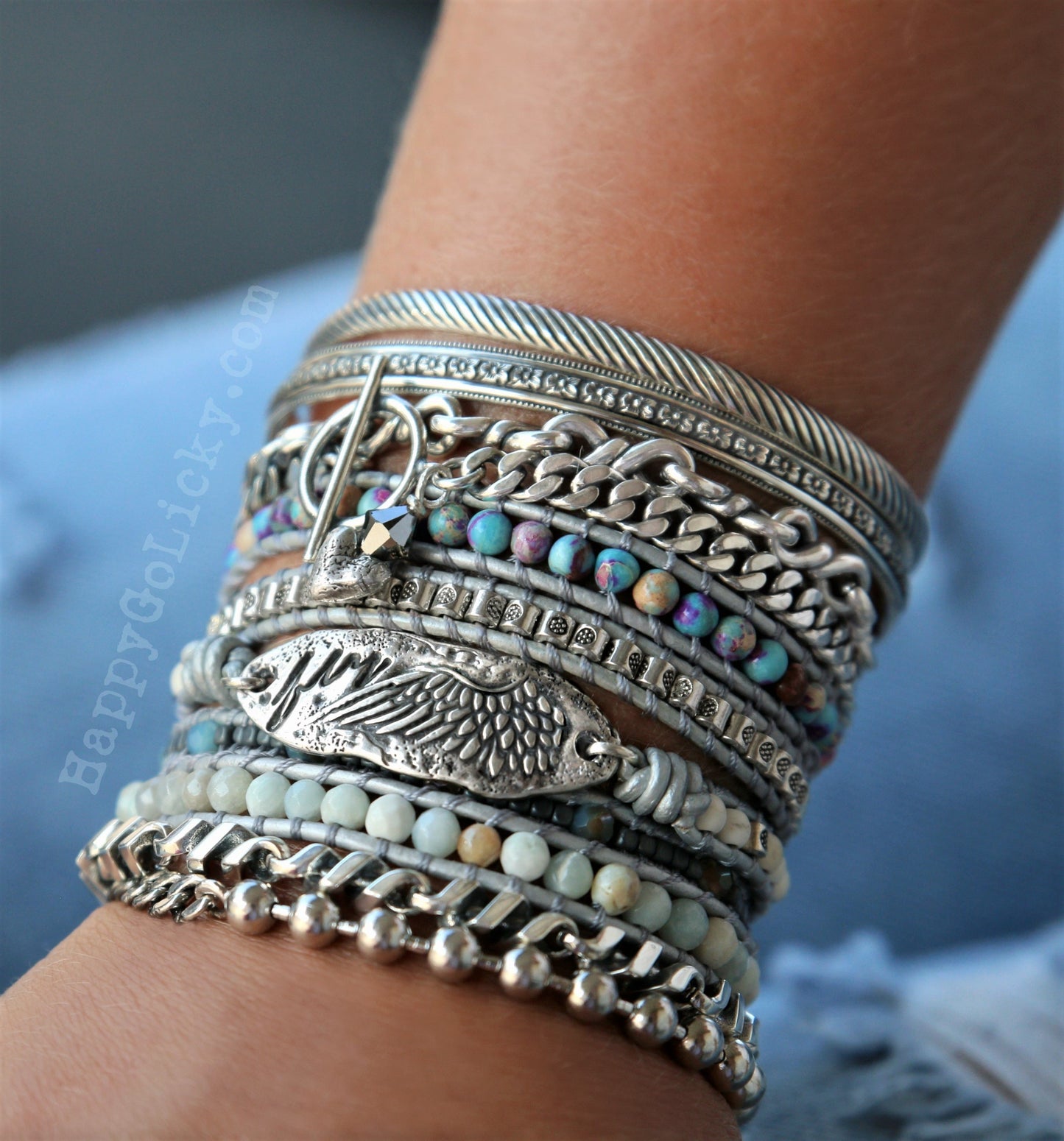 Boho Stacking Bracelets by HappyGoLicky Jewelry