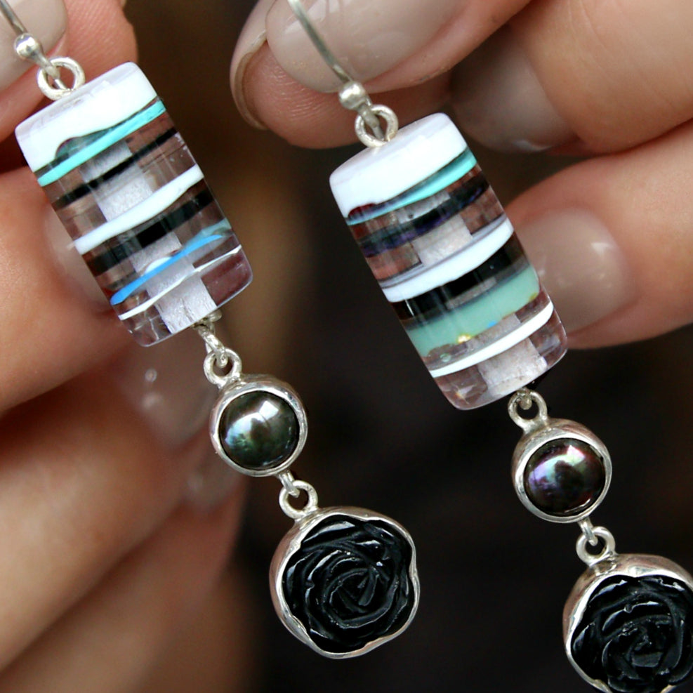 Upcycled Jewelry Surfboard Resin Earrings by HappyGoLicky Surfite Jewelry