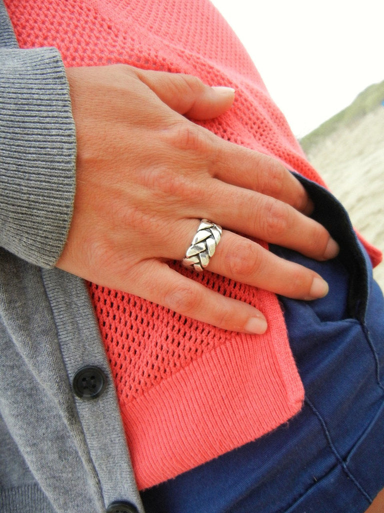 Braided Sterling Silver Ring