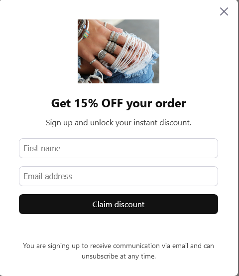 15% off your order when you email sign up today.   Browse our featured collection and order today. All our jewelry is made from high-quality materials and comes with a satisfaction guarantee. 