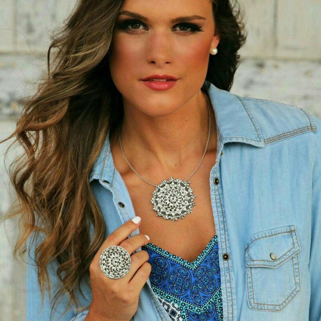 Sterling Silver Boho Necklace