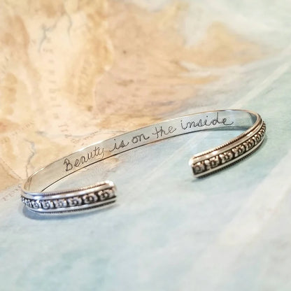 Custom Sterling Silver CUFF Bracelet