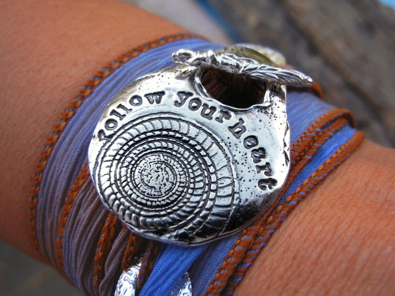 Silk Wrap Bracelet - HappyGoLicky Jewelry