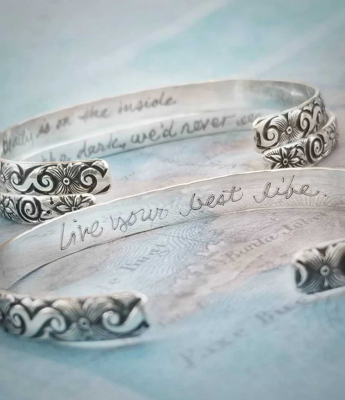 Sterling Silver Custom Cuff Style Bracelets