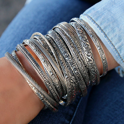 Sterling silver cuff bracelets