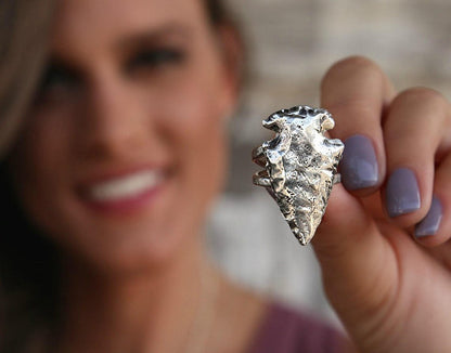 Sterling Silver Arrowhead Boho Ring - HappyGoLicky Jewelry