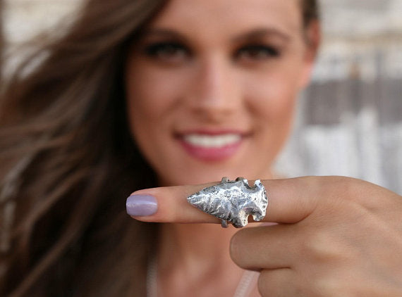 Boho Arrowhead Ring - HappyGoLicky Jewelry