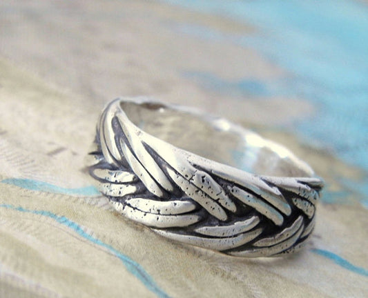 Nautical Braided Line Ring - HappyGoLicky Jewelry