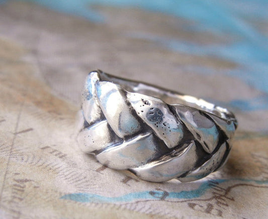 Nautical Braided Ring - HappyGoLicky Jewelry