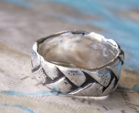 Nautical Braided Ring - HappyGoLicky Jewelry