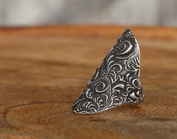 Chunky Tall Boho Ring - HappyGoLicky Jewelry