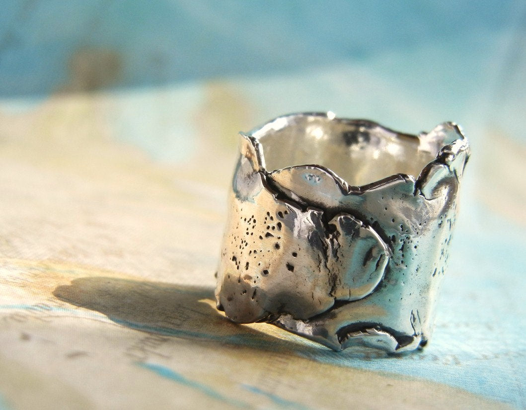 Chunky Wide Ring - HappyGoLicky Jewelry