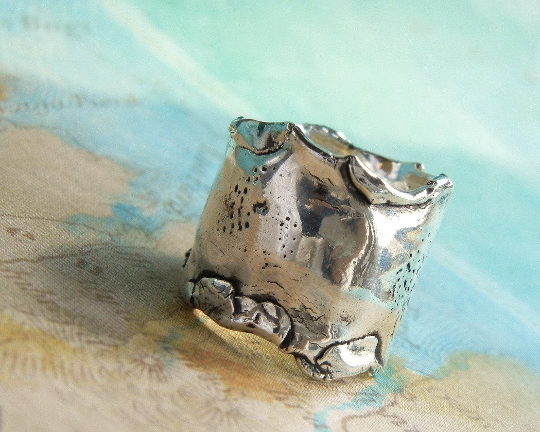 Chunky Wide Ring - HappyGoLicky Jewelry