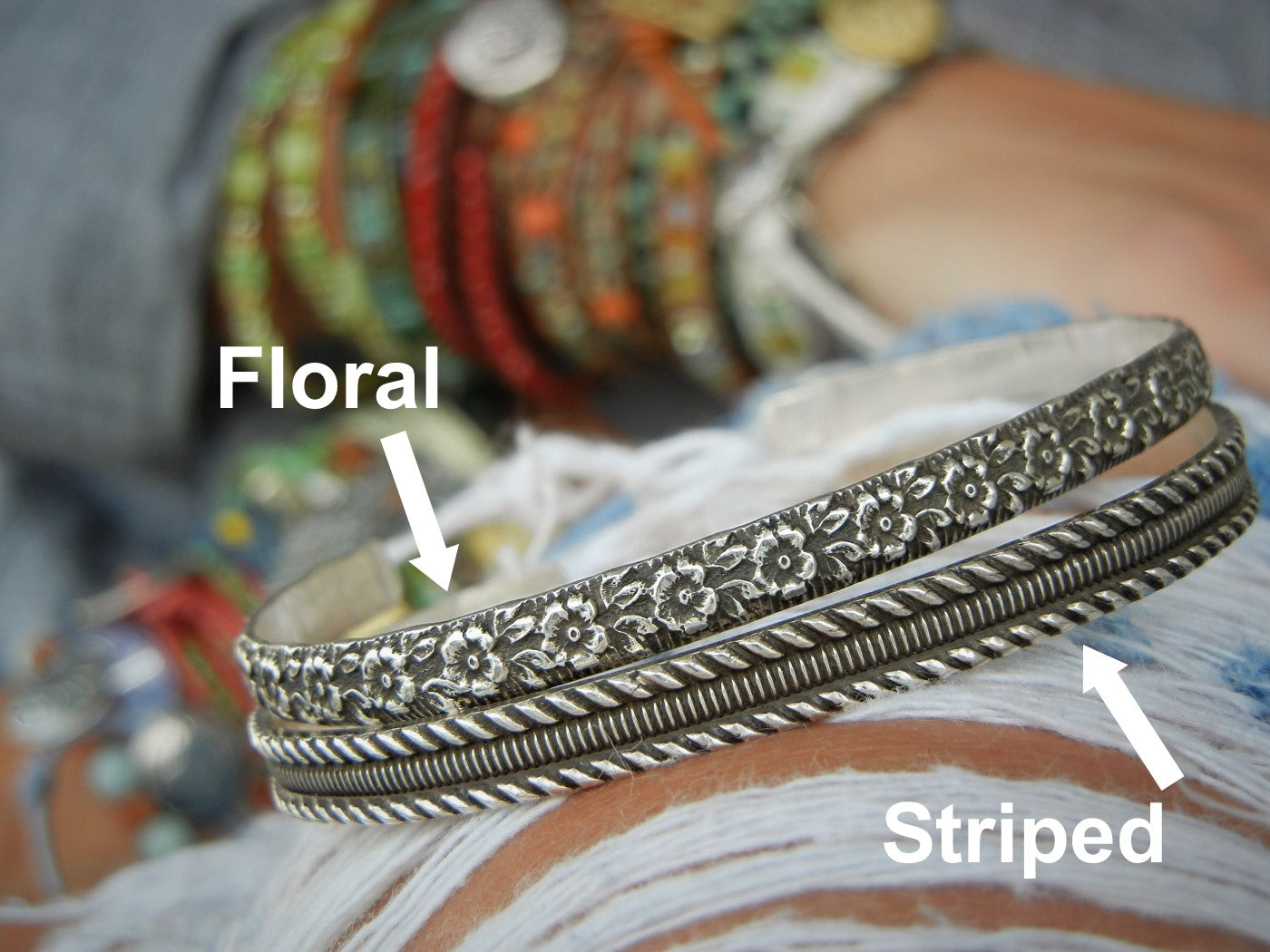 Bracelet Stack Set or SINGLE Bracelet