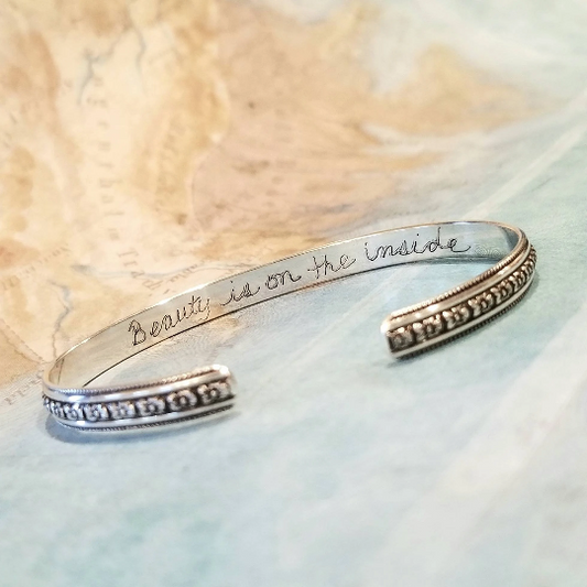 BEST Stacking Personalized Silver Bracelet