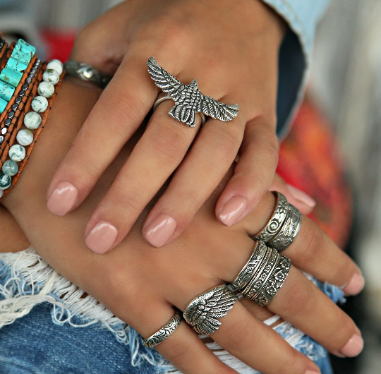 I Can Buy Myself Flowers Sterling Silver Stacking Ring