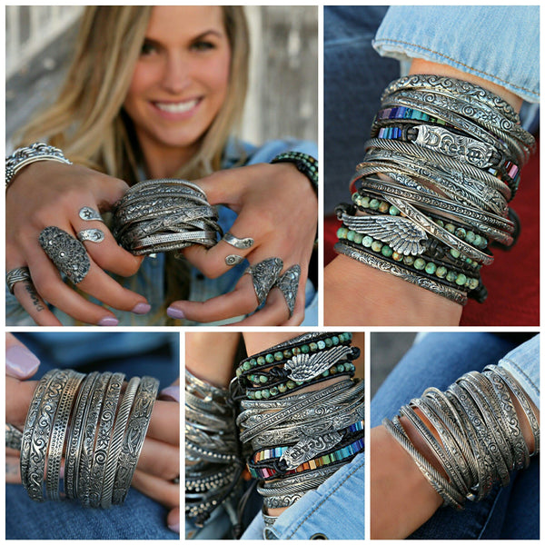Stacking Bracelet Cuffs - HappyGoLicky Jewelry