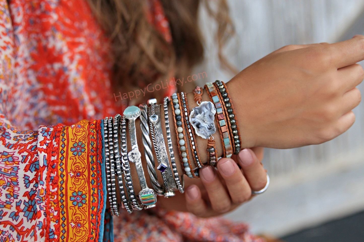 Boho Wrap Bracelet - HappyGoLicky Jewelry