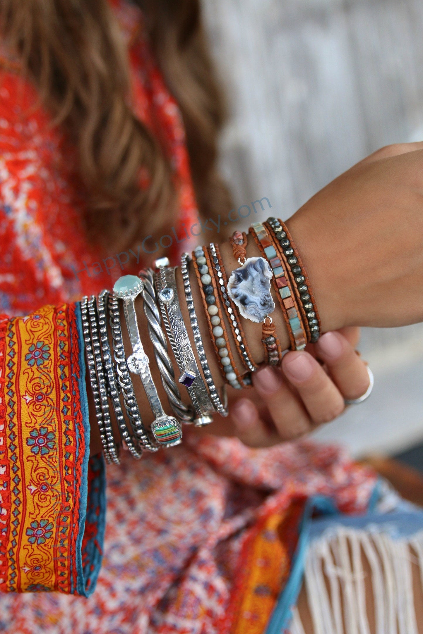 Boho Wrap Bracelet - HappyGoLicky Jewelry