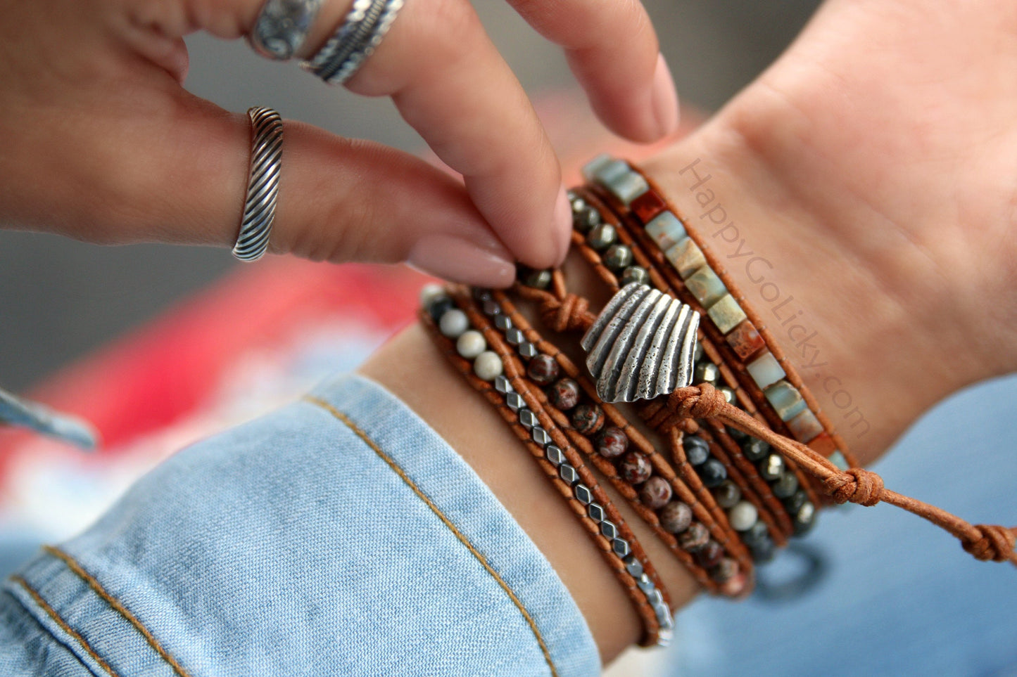 Boho Wrap Bracelet - HappyGoLicky Jewelry