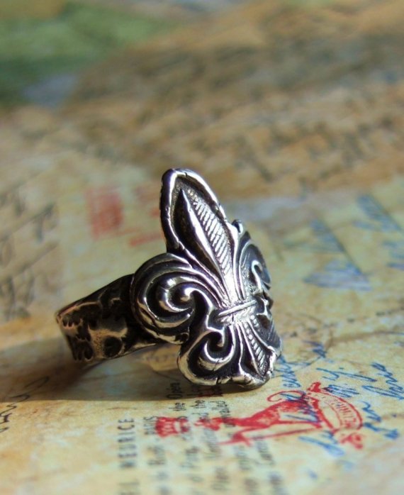 Fleur De Lis Ring - HappyGoLicky Jewelry