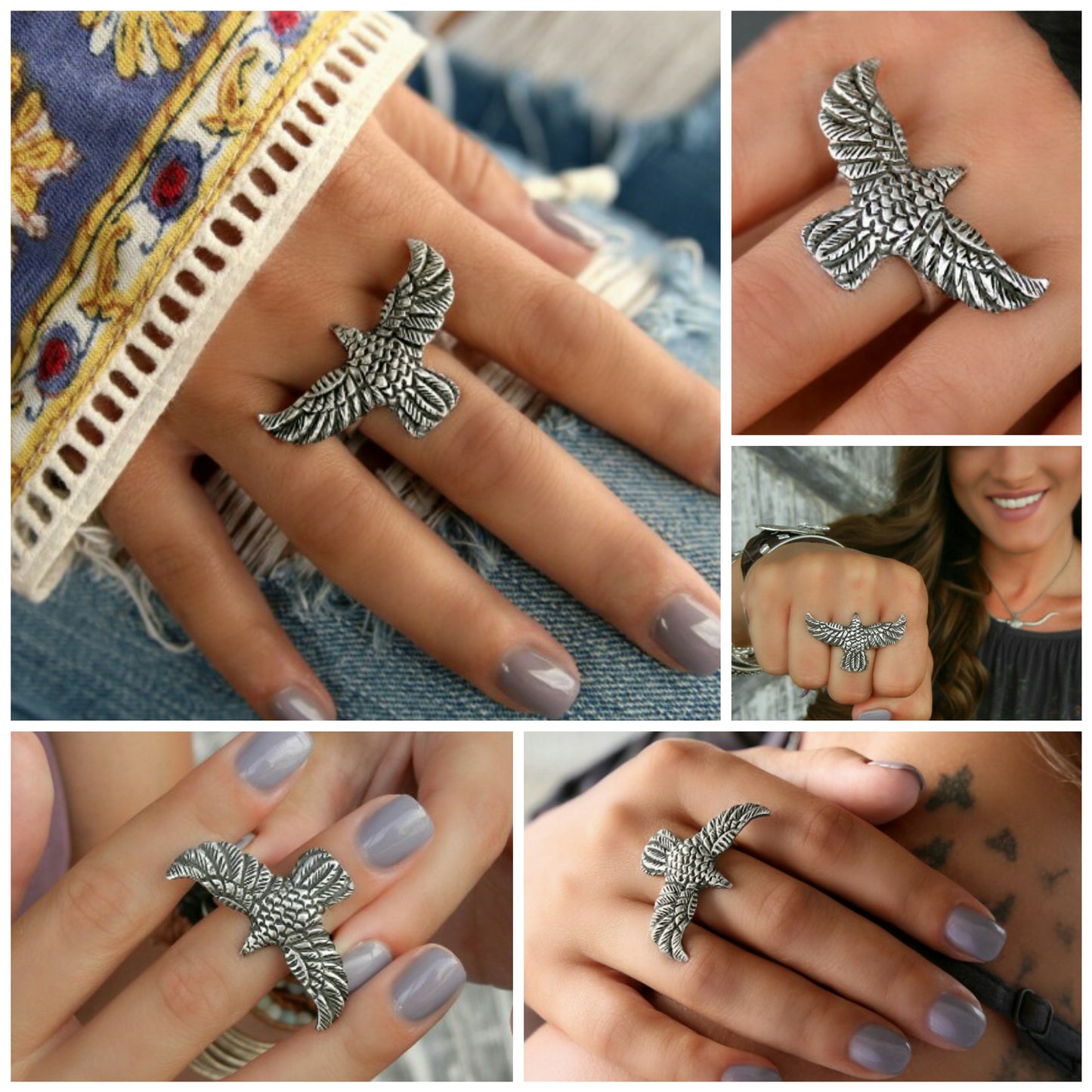 Chunky Boho Ring - HappyGoLicky Jewelry