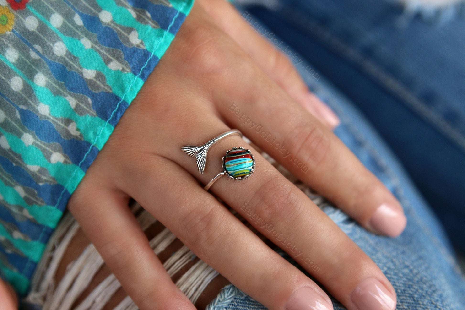 Recycled Reclaimed Eco Friendly Jewelry Ring by HappyGoLicky
