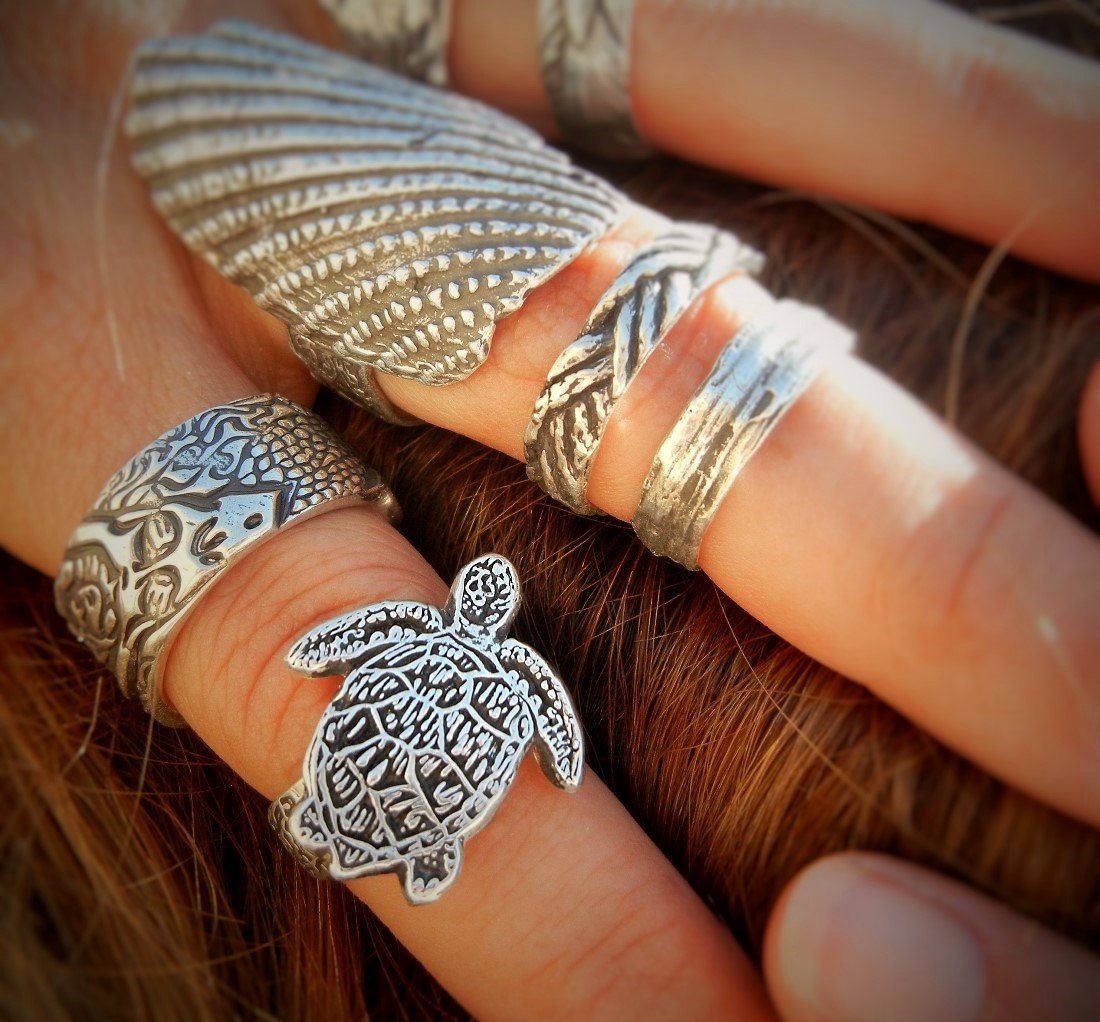 Sterling Silver Sea Turtle Ring – HappyGoLicky Jewelry