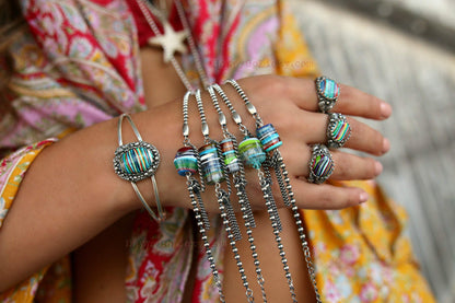Best Upcycled Jewelry Surfboard Resin Surfite Bracelet by HappyGoLicky