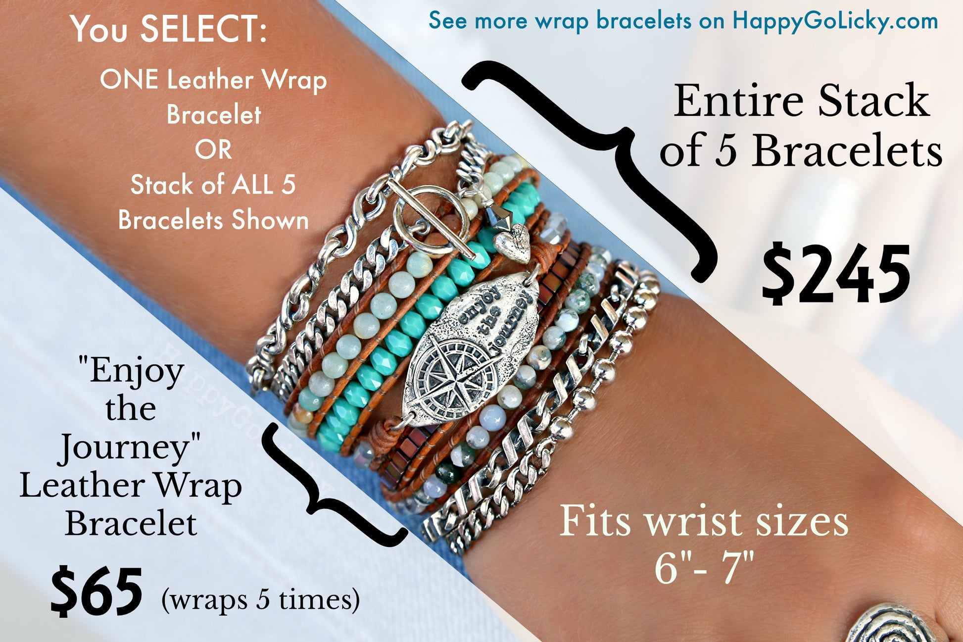 Sterling Silver Stacking Bracelets by HappyGoLicky Boho Jewelry