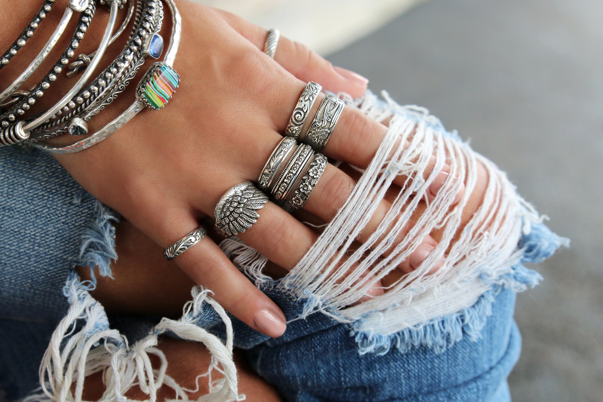 Sterling Silver Stacking Rings by HappyGoLicky