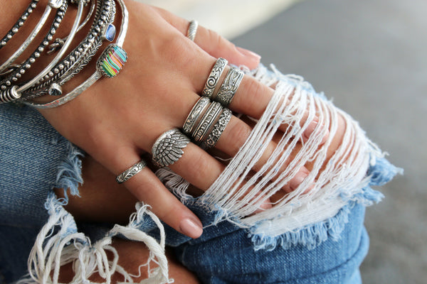 Sterling Silver Adjustable Rings by HappyGoLicky Jewelry
