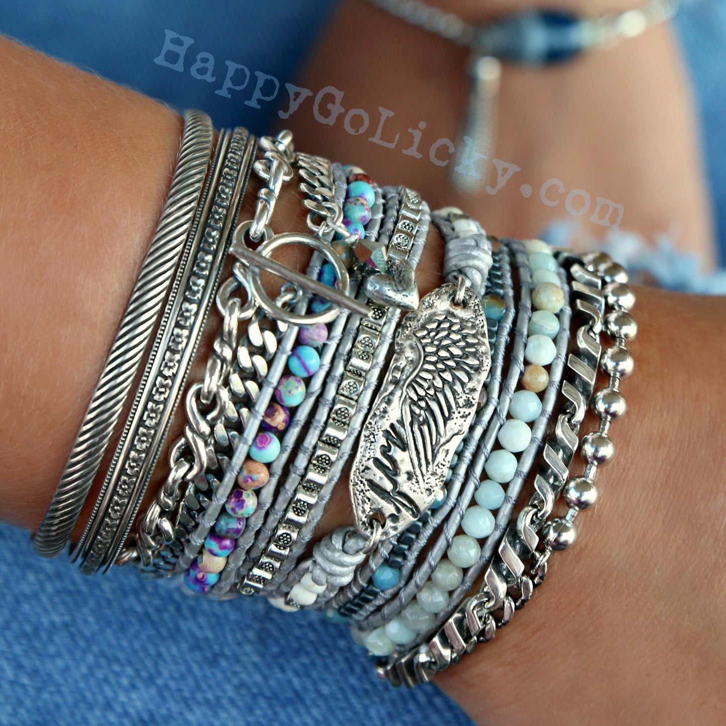 HappyGoLicky Jewelry Boho Stacking Bracelets