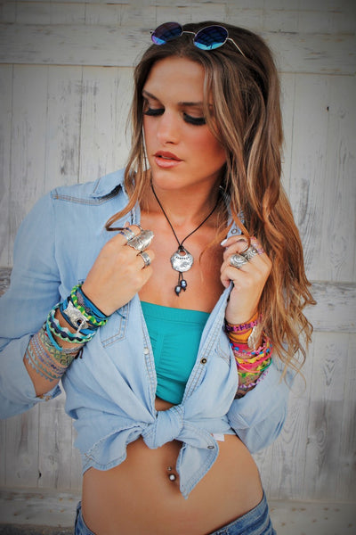 Courage Necklace Inspirational Jewelry - HappyGoLicky Jewelry