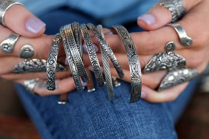 Sterling Silver Cuff Bracelets - HappyGoLicky Jewelry