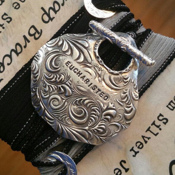 Personalized Silk Wrap Bracelet - HappyGoLicky Jewelry
