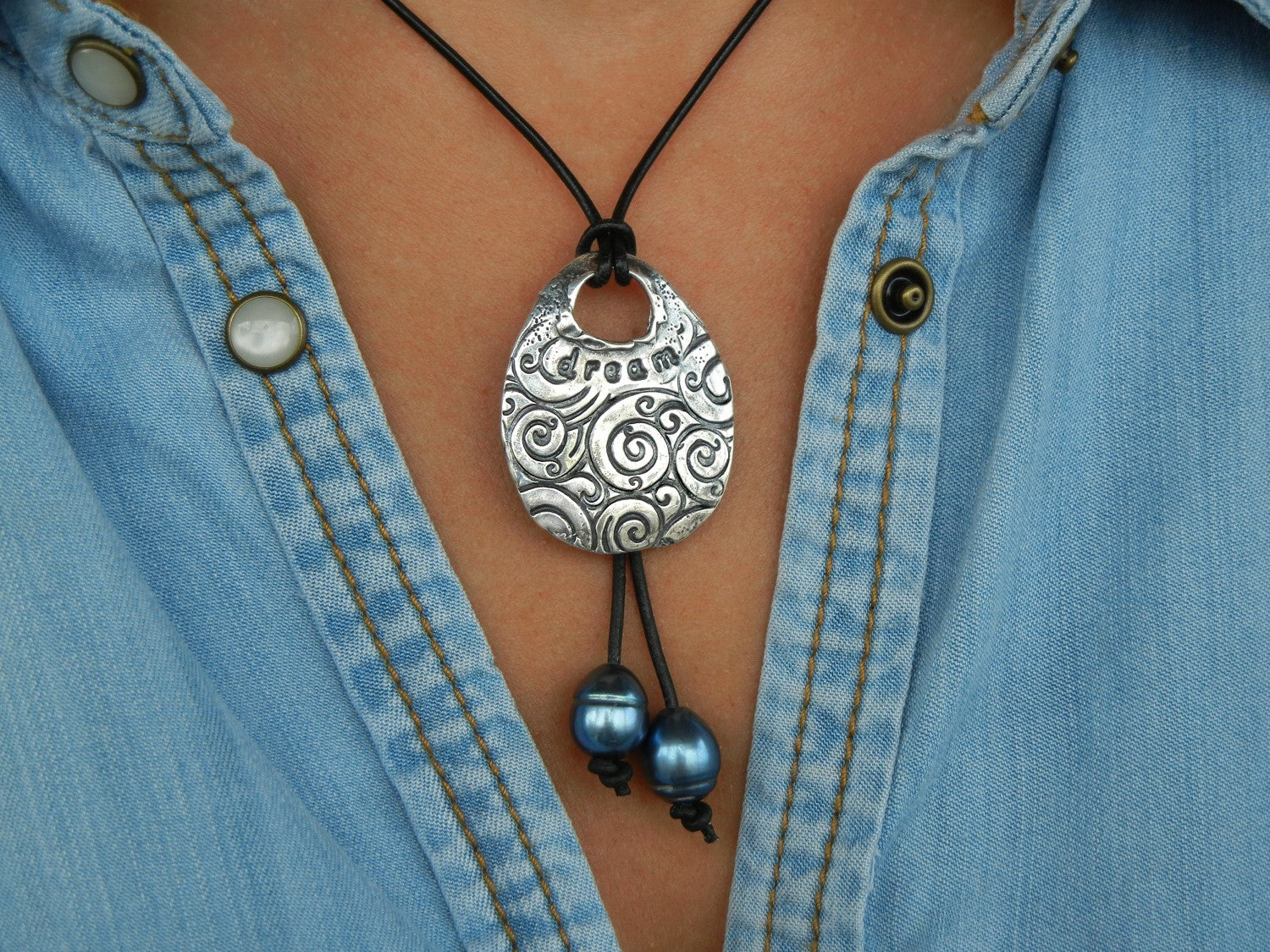 DREAM Inspirational Necklace - HappyGoLicky Jewelry