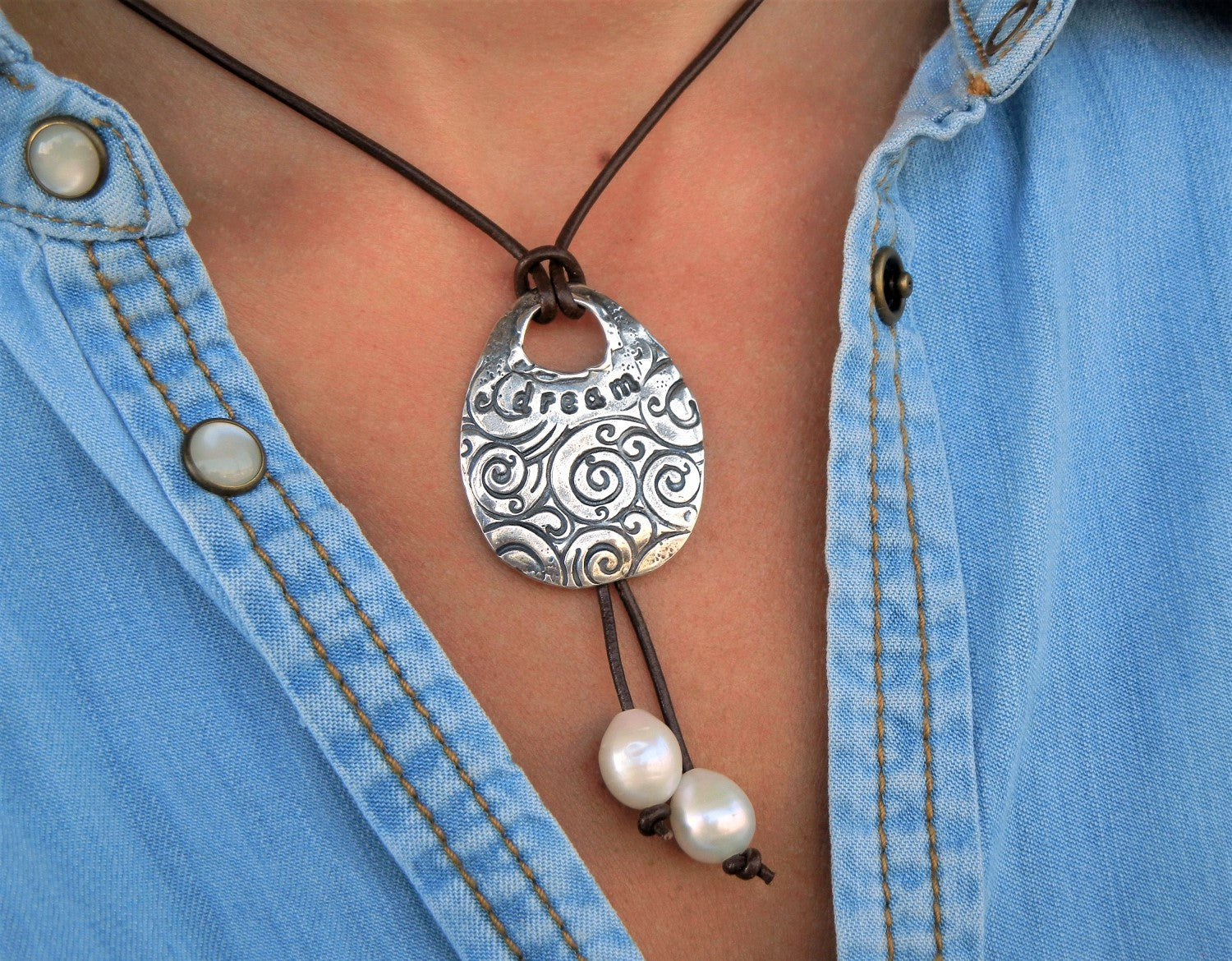 DREAM Inspirational Necklace - HappyGoLicky Jewelry