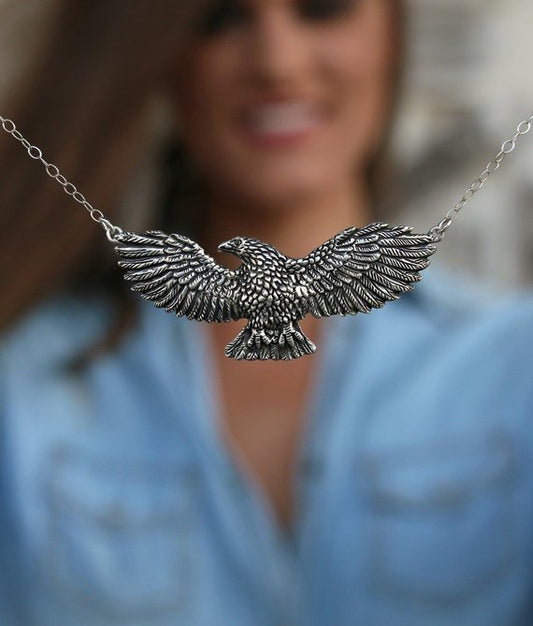 Flying Eagle Necklace - HappyGoLicky Jewelry