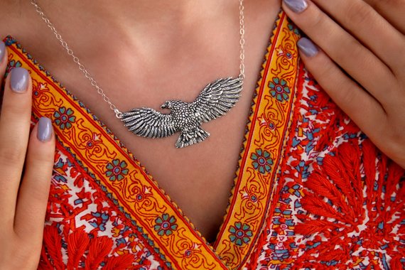 Flying Eagle Necklace - HappyGoLicky Jewelry