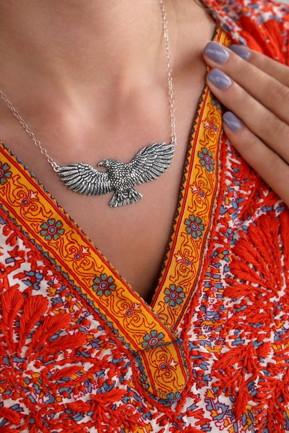 Flying Eagle Necklace - HappyGoLicky Jewelry