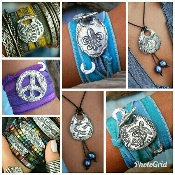 Sea Turtle Wax Seal Necklace - HappyGoLicky Jewelry
