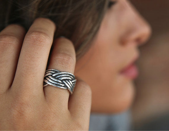 Nautical Rope Ring - HappyGoLicky Jewelry