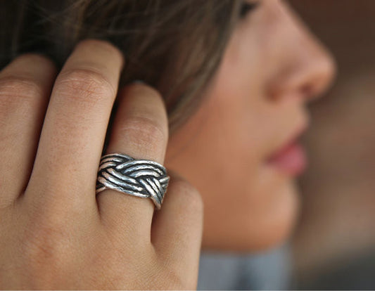 Nautical Rope Ring - HappyGoLicky Jewelry