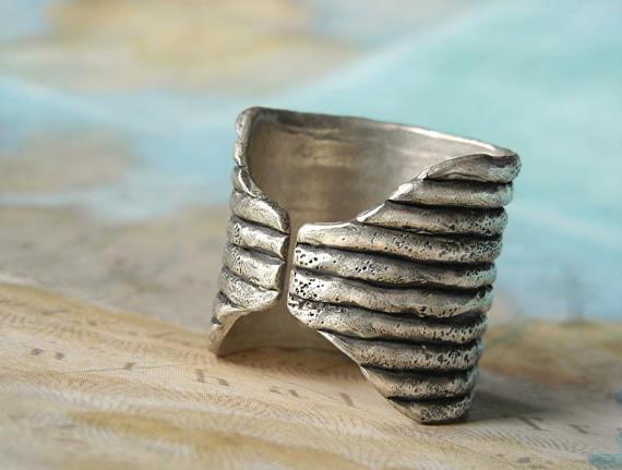 Boho Chic Sterling Silver Faux Stacker Rings by HappyGoLicky Jewelry