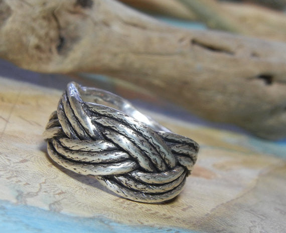 Nautical Rope Ring - HappyGoLicky Jewelry