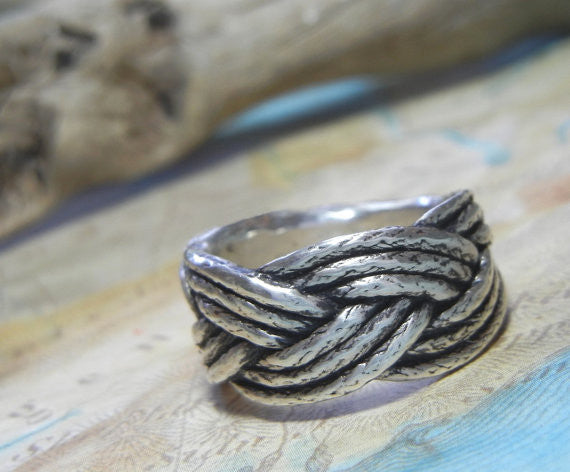 Nautical Rope Ring - HappyGoLicky Jewelry