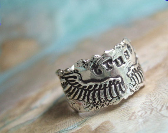 Trust Wings Ring - HappyGoLicky Jewelry